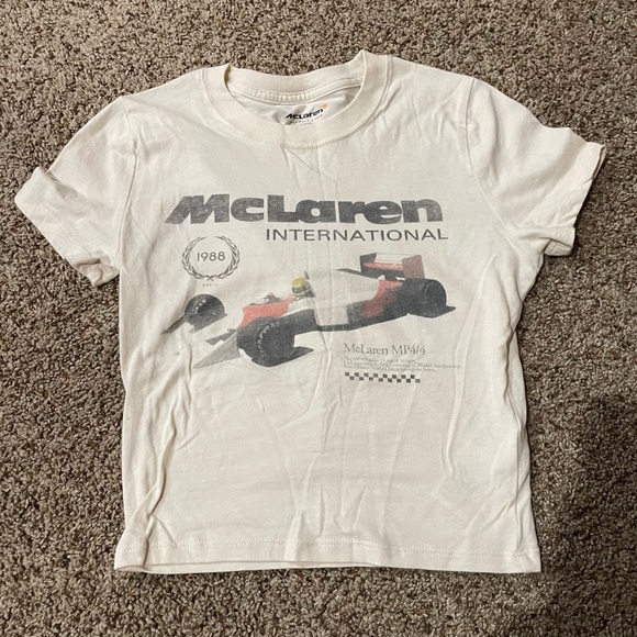 Hollister Cream McLaren Graphic Baby Tee - Picture 1 of 3